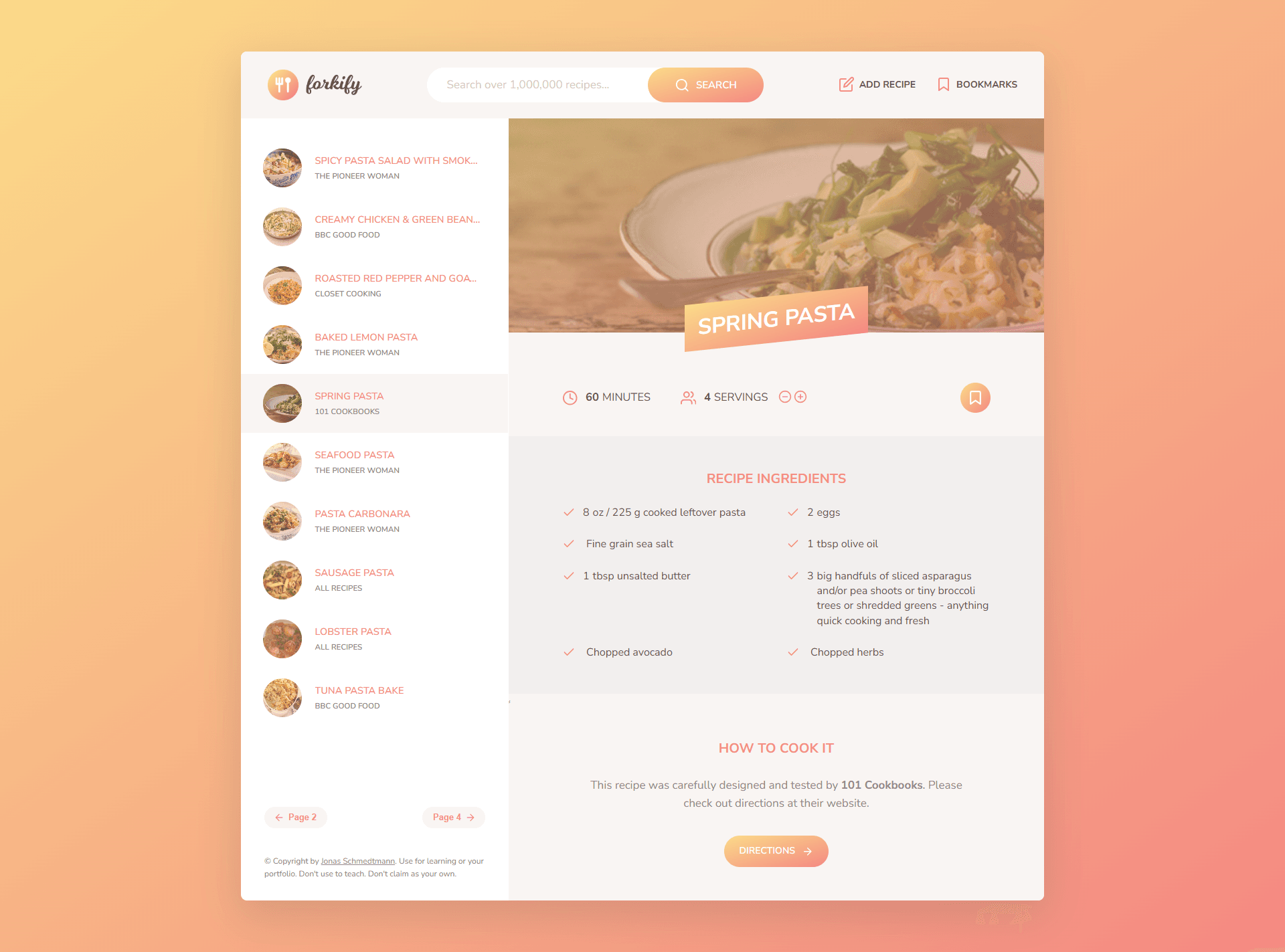 Forkify – تطبيق وصفات