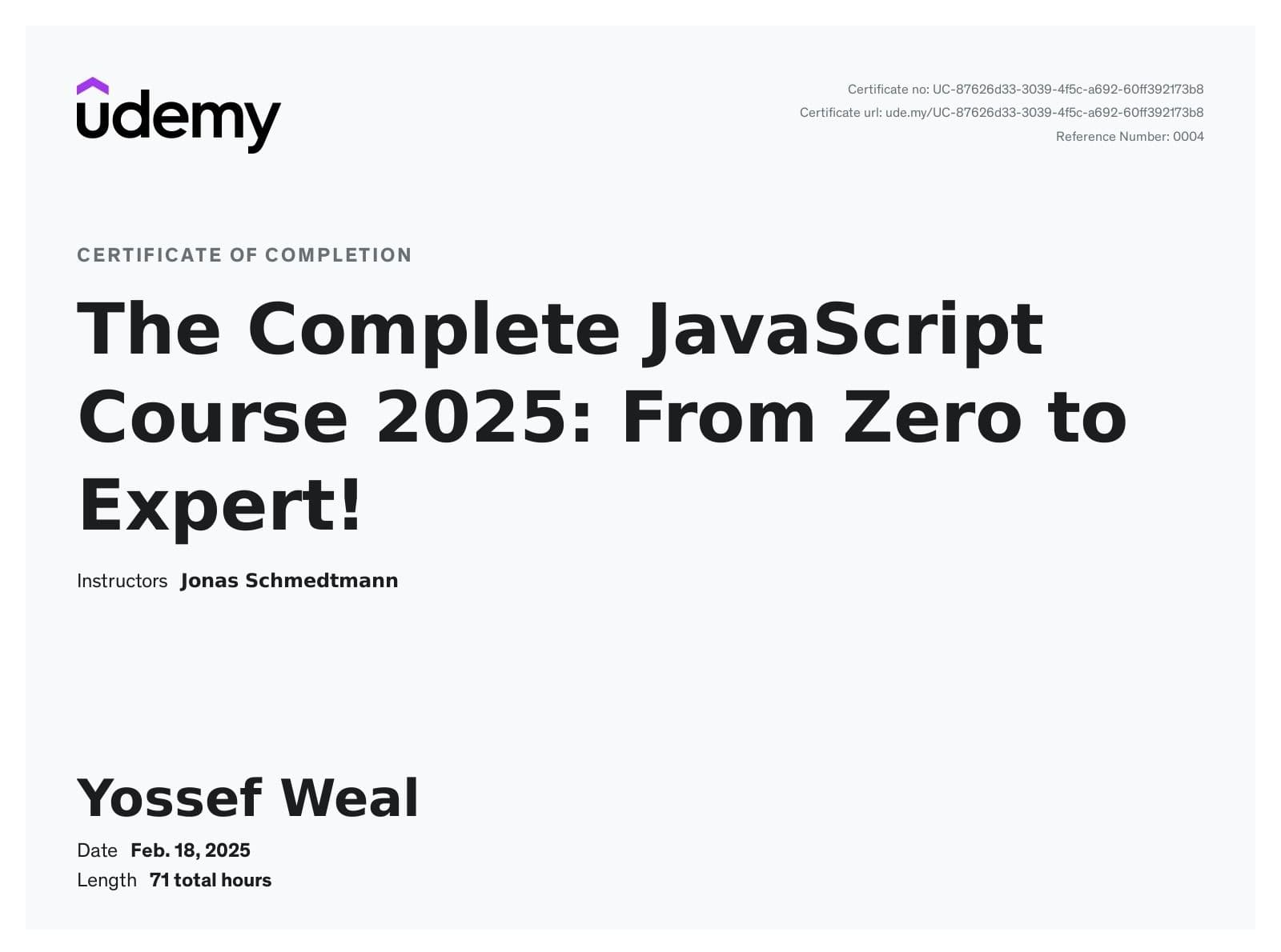 الدورة الكاملة في JavaScript 2025: من الصفر إلى الاحتراف!
