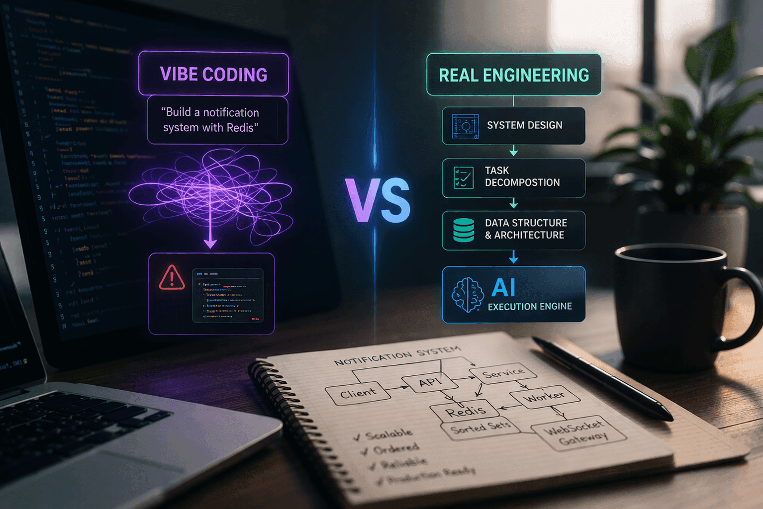 هل الـ Vibe Coding وهم؟ الحقيقة الكاملة عن استخدام AI في البرمجة الحديثة